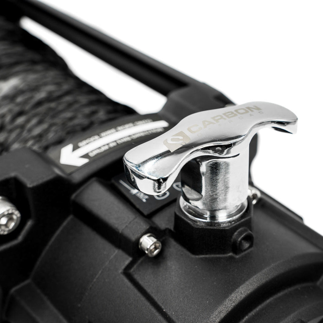 Carbon 12K - 12000lb Winch V3 with MegaPro Hook - CW - 12KV3BLK 5 Carbon Offroad