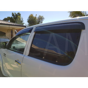 OCAM Weathershields For Toyota Hilux N70 2005-07/2011, Dual Cab SR SR5 Visors