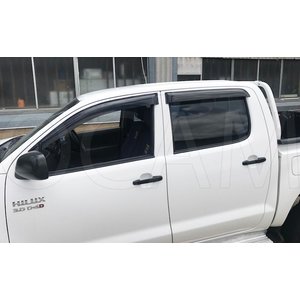 OCAM Weathershields For Toyota Hilux N70 2005-07/2011, Dual Cab SR SR5 Visors