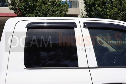 OCAM Weathershields for RAM 1500 DS, 2017-Current, Crew Cab, Window Visors