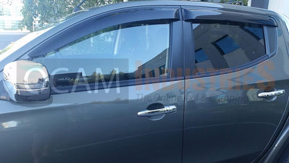 OCAM Weathershields for Mitsubishi Triton Next Generation MV 02/2024 Dual Cab Window Visors