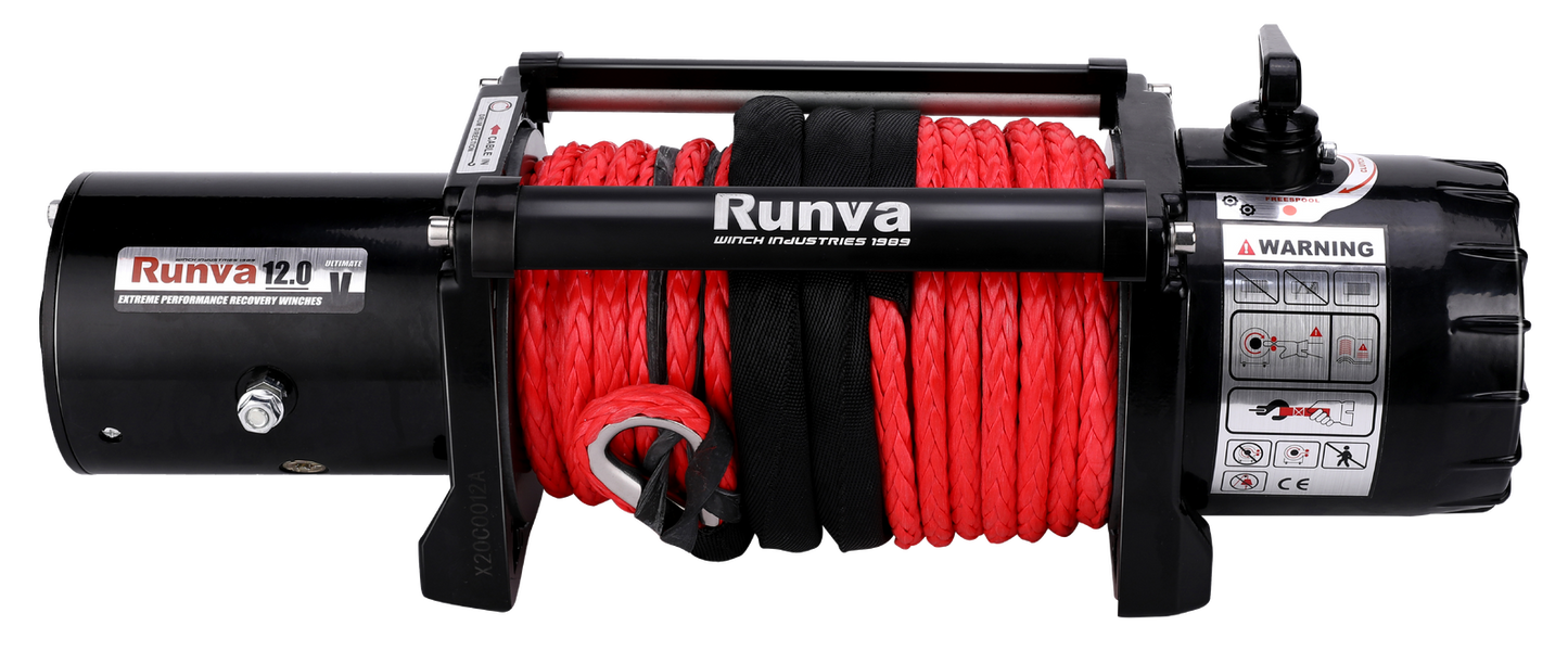 Runva Runva EWV12000 Ultimate 12V Electric Winch with Synthetic Rope Default Title
