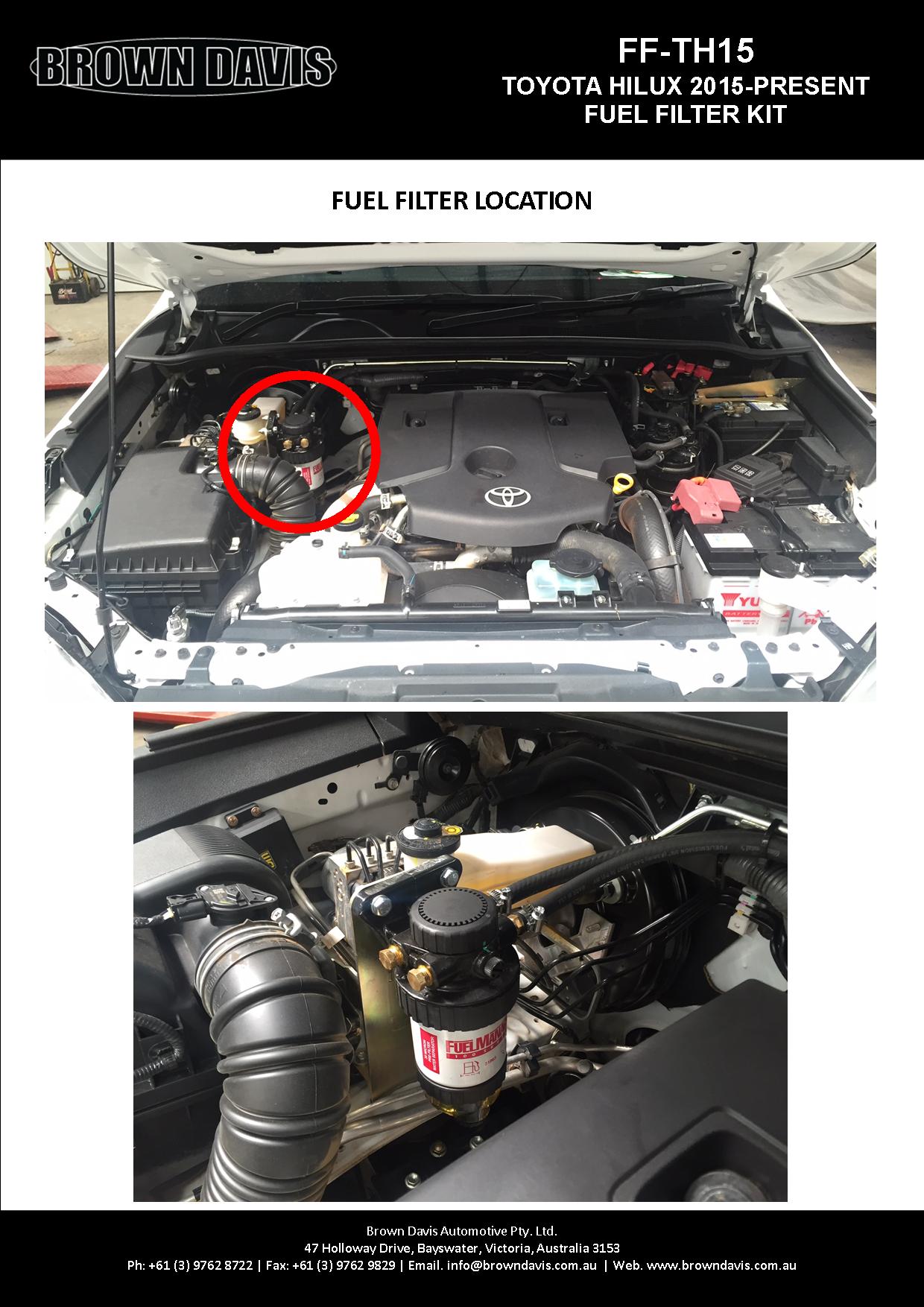 145 LITRE POLY REPLACEMENT LONG RANGE FUEL TANKto suit TOYOTA HILUX - 2015-PRESENT - ALL MODELS- 4WD- DIESEL ONLY - 48V MODLES