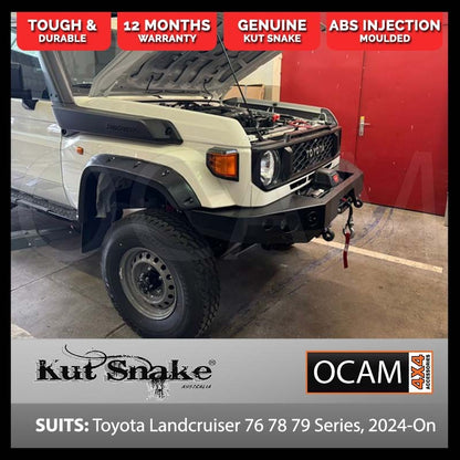 Kut Snake Flares Front Set for Toyota Landcruiser 79 Series ABS Kit 2 Pcs 2024-On (Code #59)