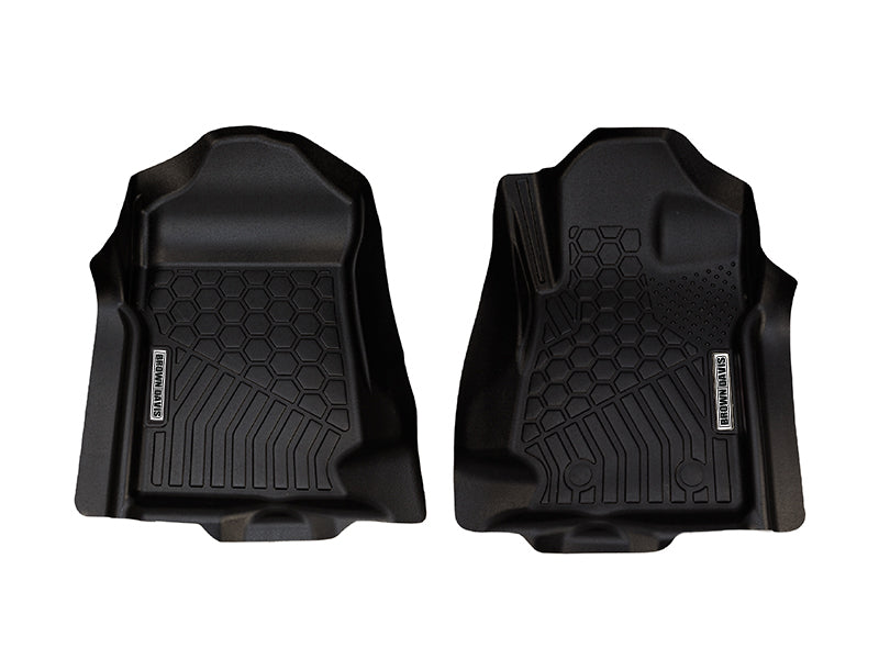 Brown Davis Driver & Passenger 4WD Floor Mats - Nissan Patrol Y62 (2013+)