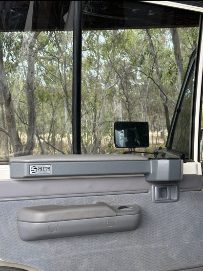 One Stone Armrests REAR DOOR ARMRESTS for 76 and 79 Series Landcruiser (Grey) Default Title