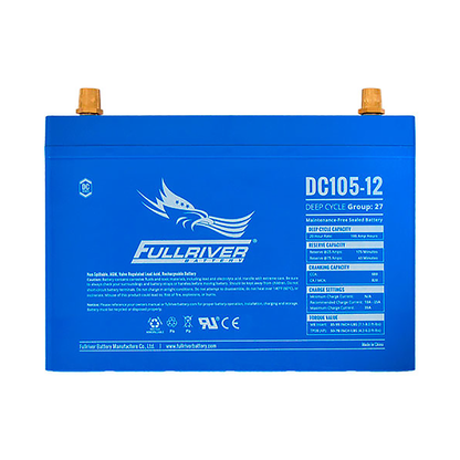 Fullriver DC 12V 105Ah AGM Battery