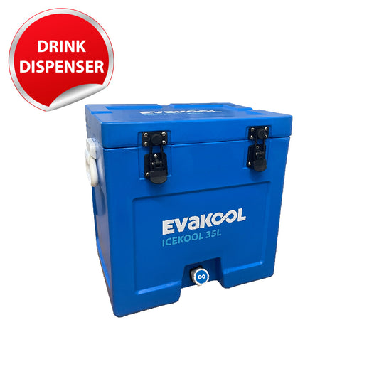 EVAKOOL - Icekool polyethylene icebox with drink dispenser -