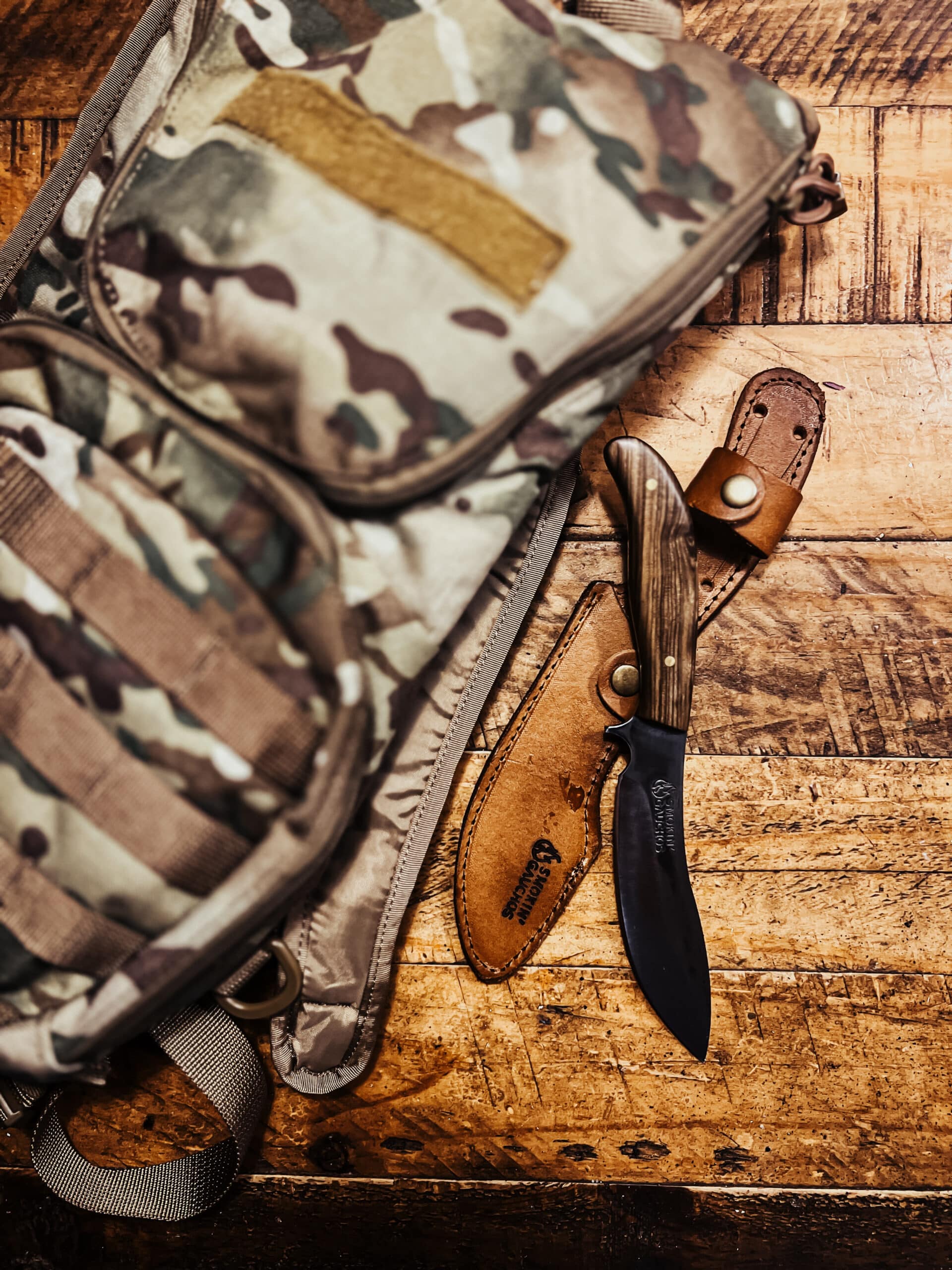 Handmade Skinning Boning Hunting Knife Combination with Leather Sheath