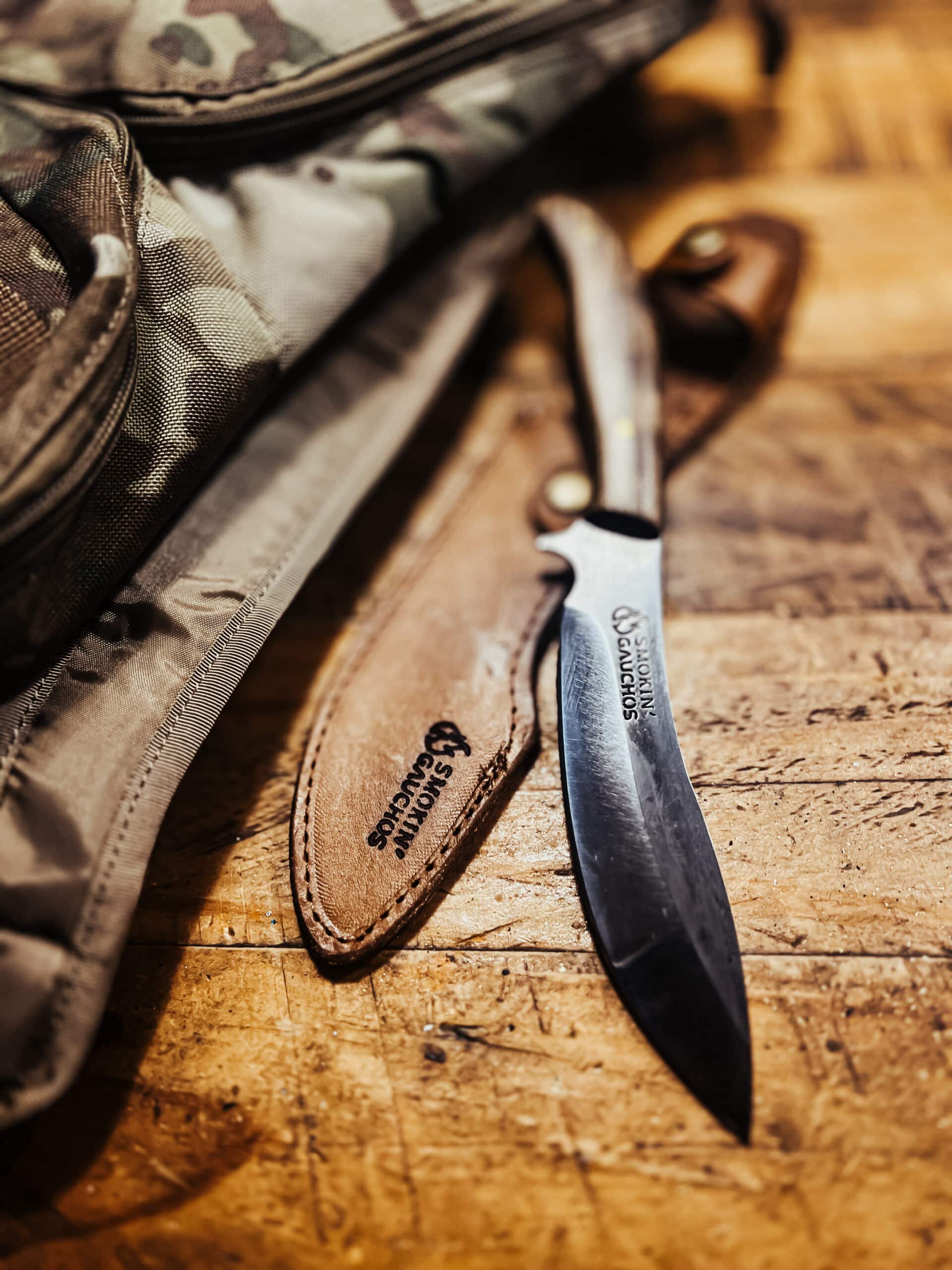Handmade Skinning Boning Hunting Knife Combination with Leather Sheath