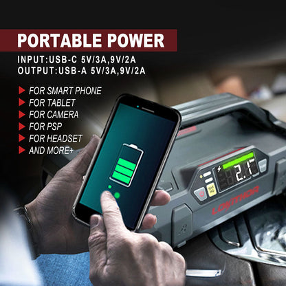 OCAM LOKITHOR 2000A 12V Lithium Portable Jump Starter with 150PSI Air Compressor