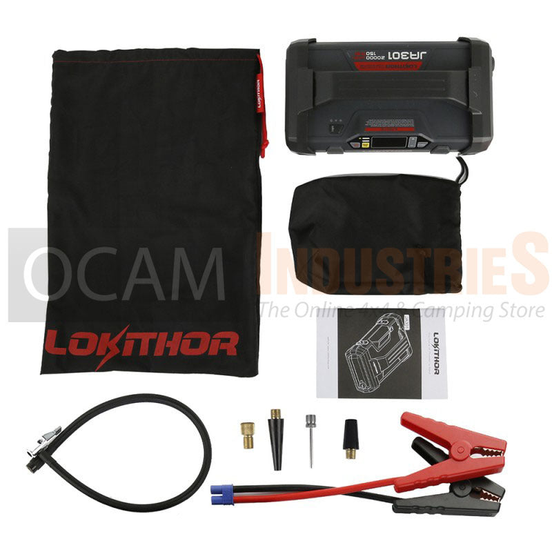 OCAM LOKITHOR 2000A 12V Lithium Portable Jump Starter with 150PSI Air Compressor