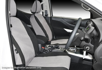 MSA Seat Covers, MAZDA BT50 SERIES 2 DUAL CAB XTR/FREESTYLE 06/18-09/2020 FRONT TWIN BUCKETS (AIRBAG), D/ONLY LUMBAR