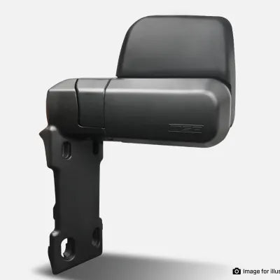 MSA Towing Mirrors, LC70-79 LANDCRUISER-BLACK. 1984-CURRENT. MANUAL, BIG BASE (NO INDICATORS)