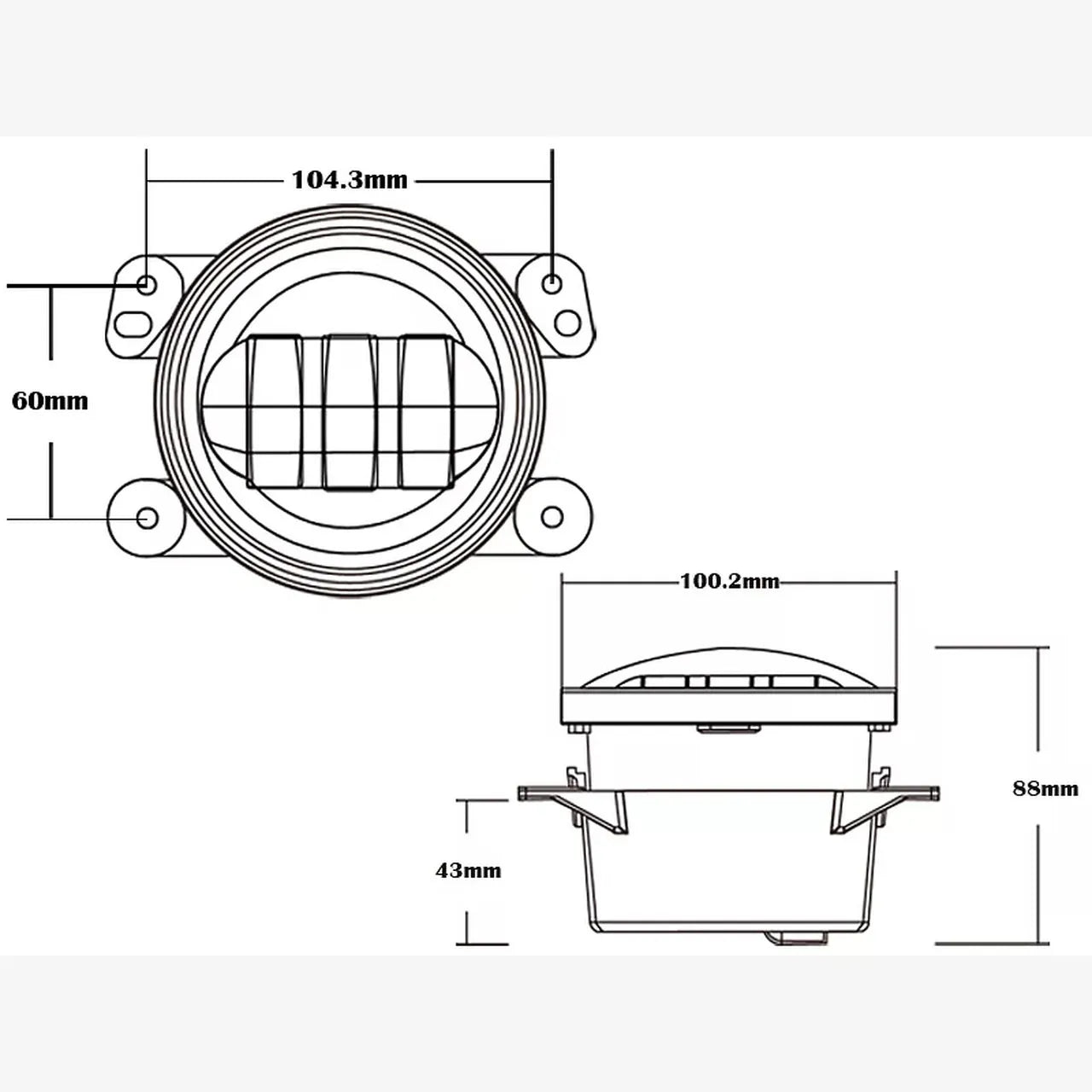 Offroad Animal Fog light 4"
