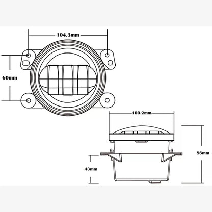 Offroad Animal Fog light 4"