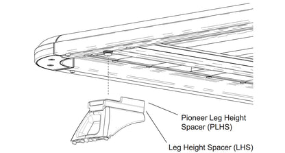 Pioneer Leg Height Spacers