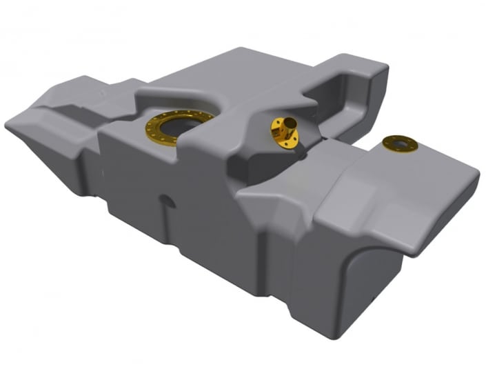 145 LITRE POLY REPLACEMENT LONG RANGE FUEL TANKto suit TOYOTA HILUX - 2015-PRESENT - ALL MODELS- 4WD- DIESEL ONLY - 48V MODLES