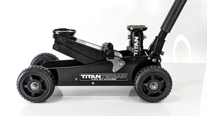 side profile view of 1.5 tonne rugged floor jack