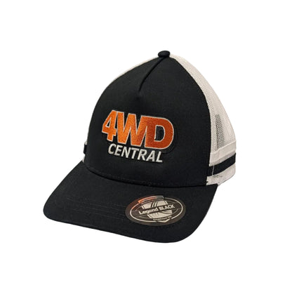 4WDC Striped Trucker Cap