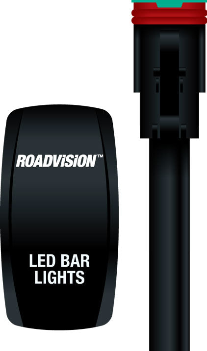 Roadvision LED Bar Light Wiring Harness 12/24V GEN2 +&- Switching with H4 & HB4 Piggy Back Connectors