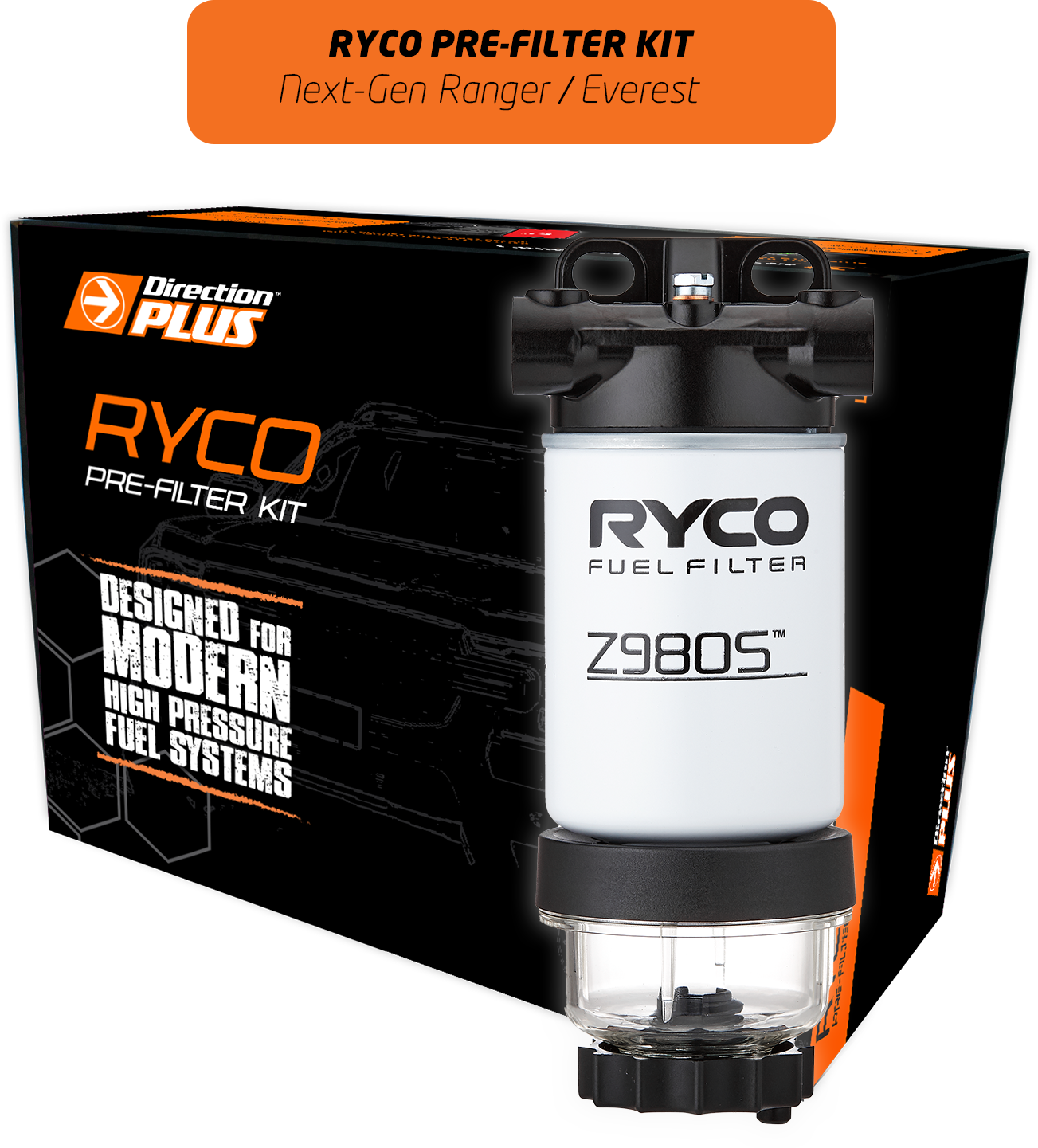 Direction Plus Ryco Pre-Filter Kit NEXT-GEN RANGER / EVEREST 4cyl & 6cyl (RC671DPK)