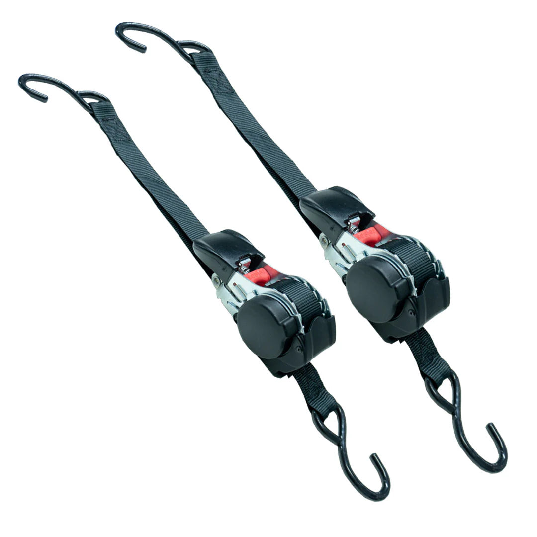 Rockarmor Retractable Ratchet Strap | Pair | 3.6m | 500kg | 25mm