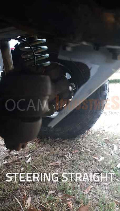OCAM Steel Bash Plates For Nissan Patrol GQ GU - 4mm Steel in Black