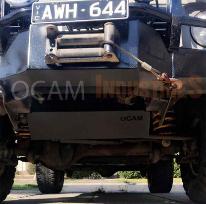 OCAM Steel Bash Plates For Nissan Patrol GQ GU - 4mm Steel in Black