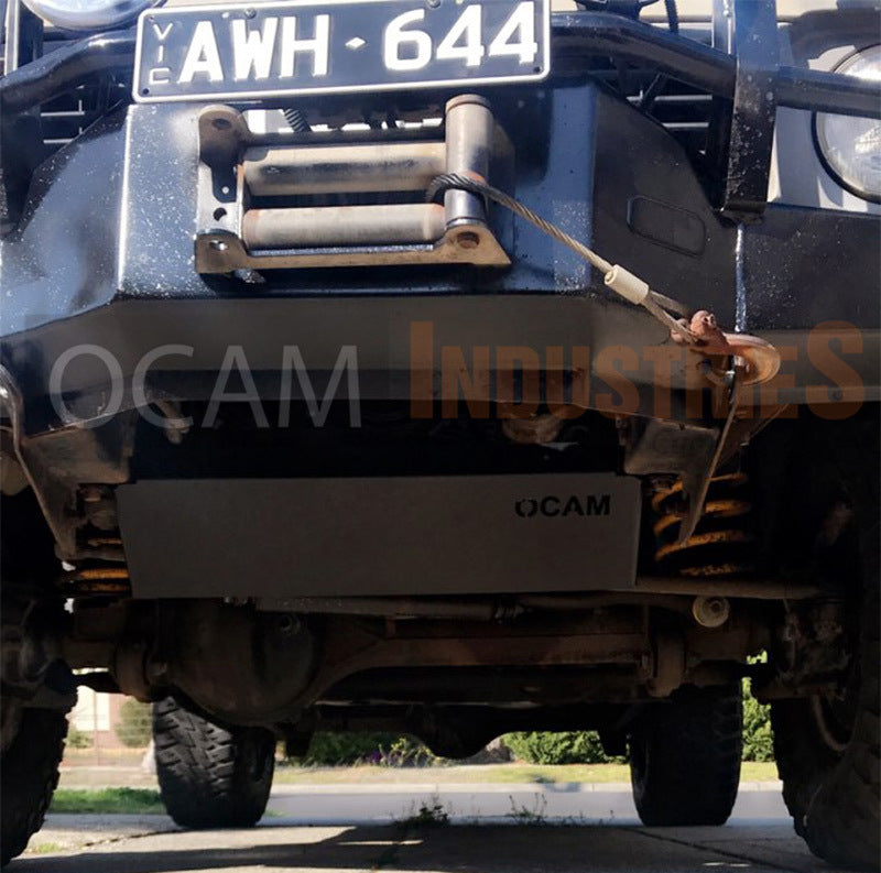 OCAM Steel Bash Plates For Nissan Patrol GQ GU - 4mm Steel in Black