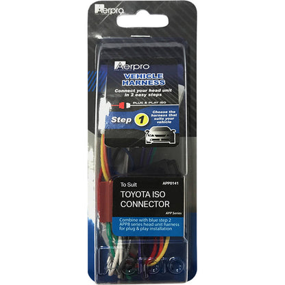 Aerpro APP0141 Vehicle Specific Wiring Harness to suit various Toyota Models