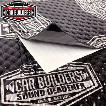 Car Builders Stage 1 Sound Deadener - Black, 1.8sq/m, SD_BLK.