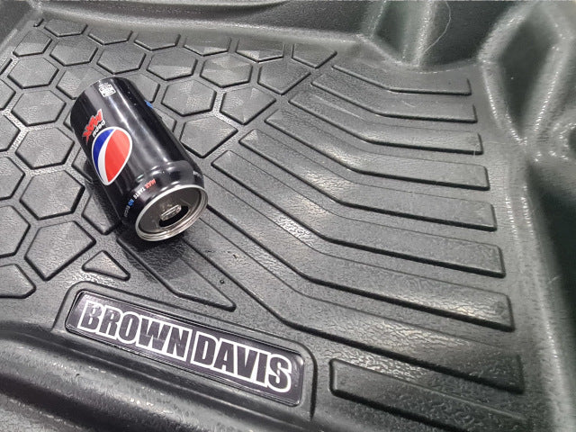Brown Davis Driver & Passenger 4WD Floor Mats - Nissan Patrol Y62 (2013+)
