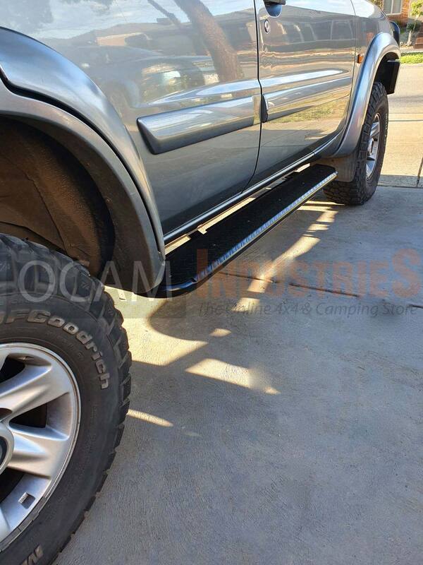 Steel Side Steps for Nissan Patrol GU 2005-16, Series 4+ Heavy Duty