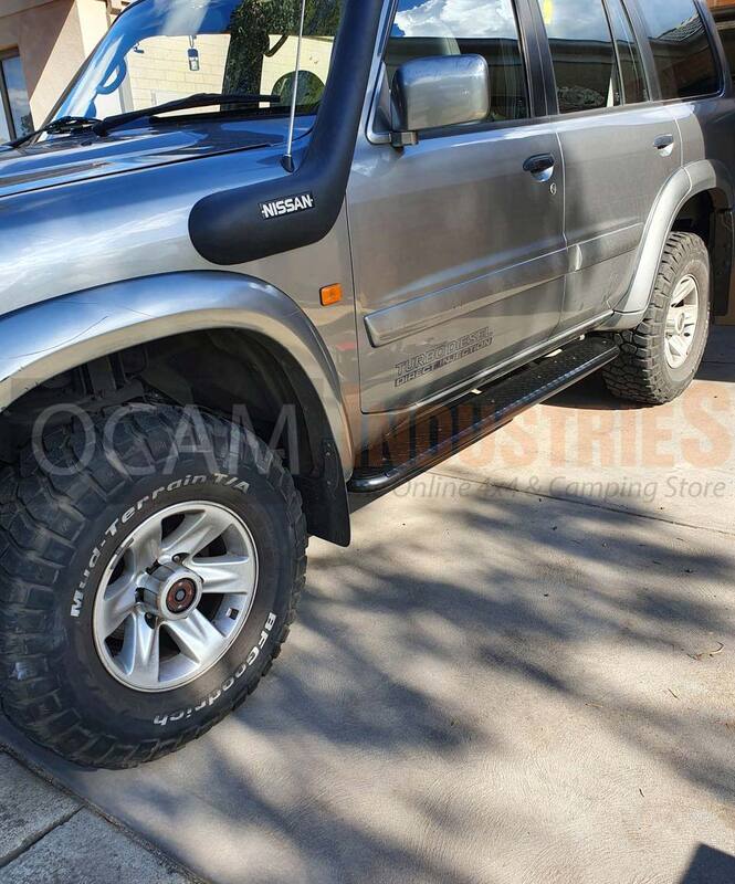 Steel Side Steps for Nissan Patrol GU 2005-16, Series 4+ Heavy Duty