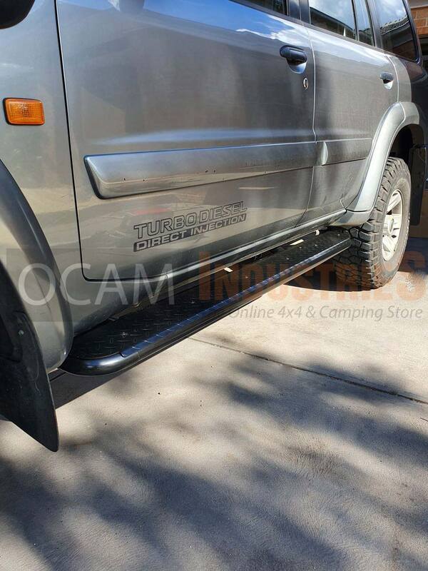 Steel Side Steps for Nissan Patrol GU 2005-16, Series 4+ Heavy Duty