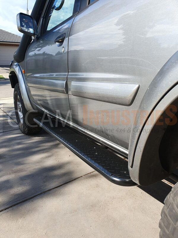 Steel Side Steps for Nissan Patrol GU 2005-16, Series 4+ Heavy Duty