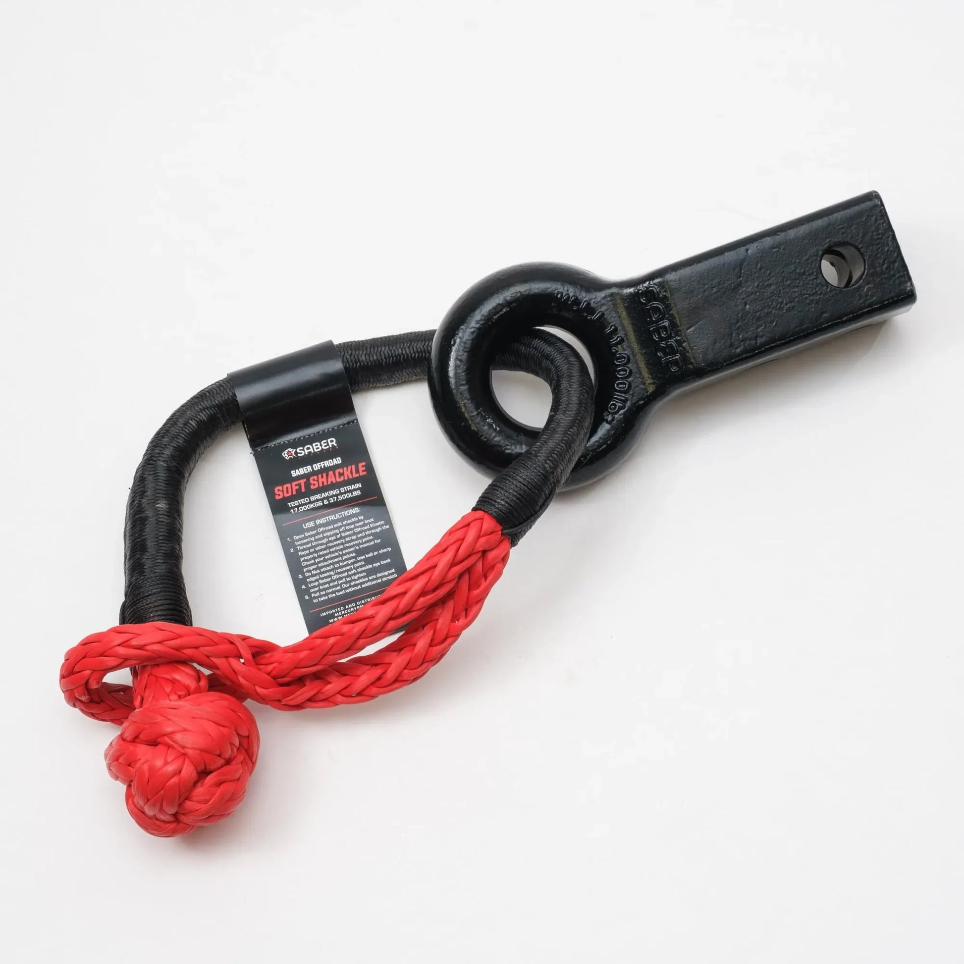 Saber Offroad Rope Friendly Rear Recovery Hitch