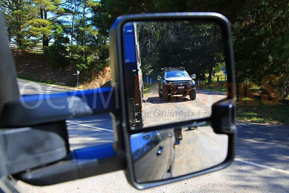 OCAM Extendable Towing Mirrors For Holden Colorado RG 2012+ Black Electric