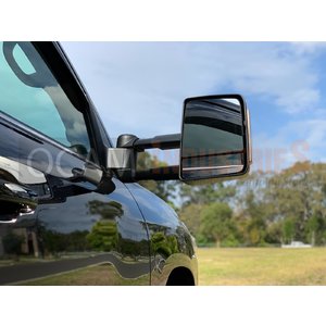 OCAM TM3 Towing Mirrors For Toyota Prado 150 Series, Black, Smoke Indicators, Electric