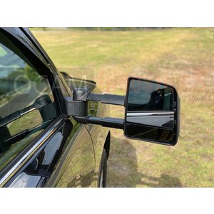 OCAM TM3 Towing Mirrors For Toyota Prado 150 Series, Black, Smoke Indicators, Electric