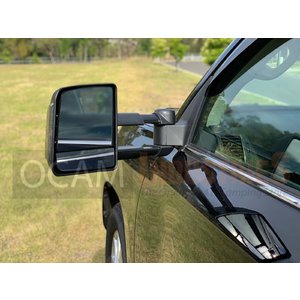 OCAM TM3 Towing Mirrors For Toyota Prado 150 Series, Black, Smoke Indicators, Electric