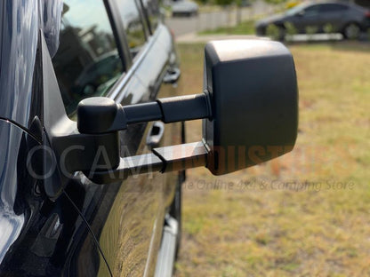 OCAM TM3 Towing Mirrors For Toyota Prado 150 Series, Black, Smoke Indicators, Electric