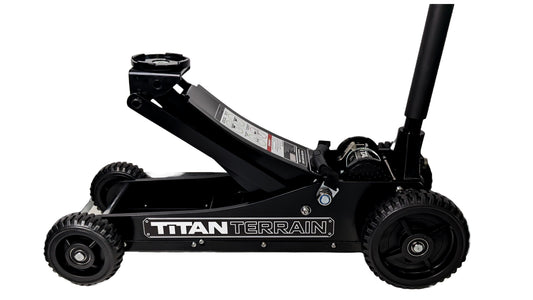 TitanTerrain 3 TON RUGGED FLOOR JACK - HI LIFT HYDRAULIC TROLLEY JACK