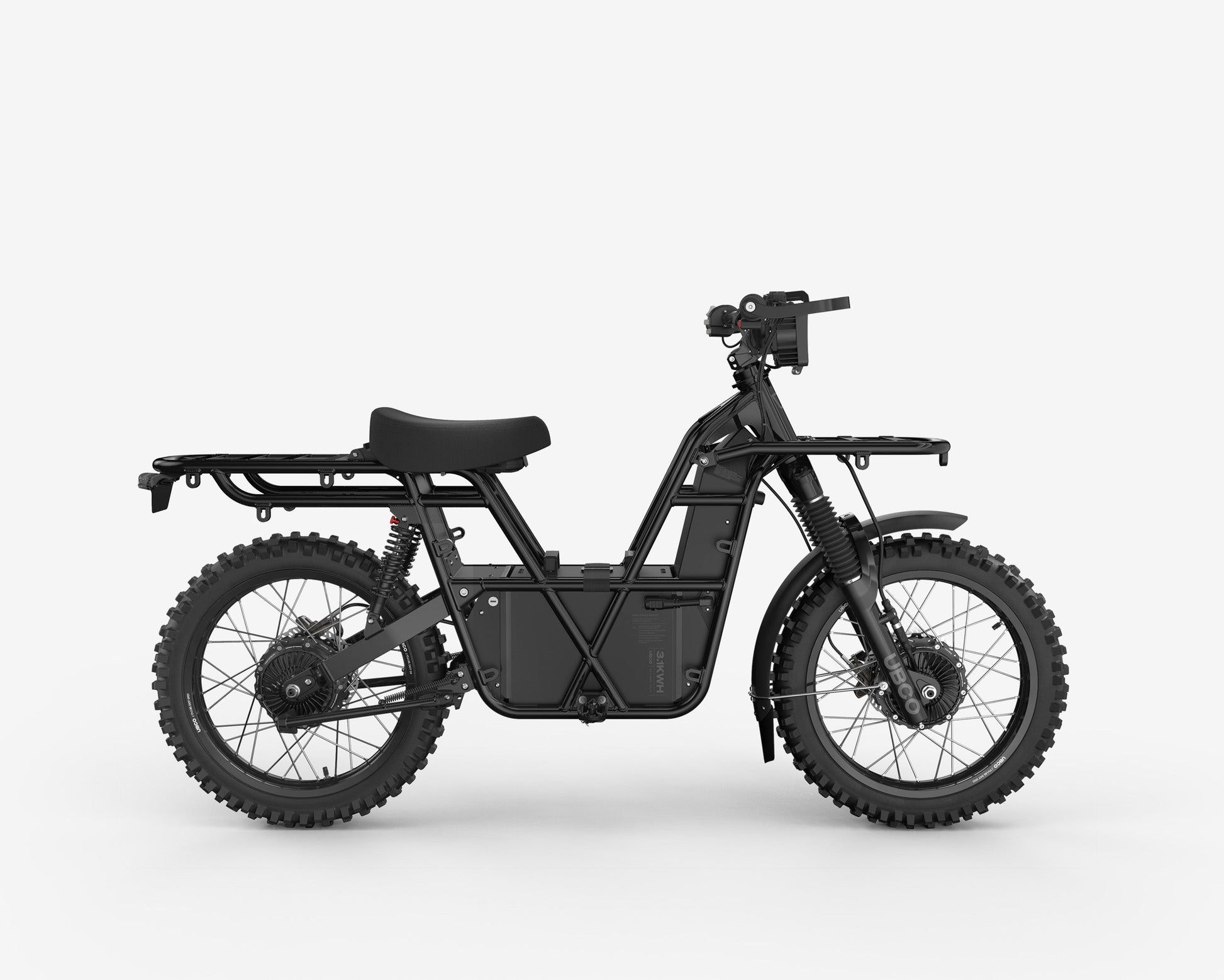 UBCO 2X2 Work Bike - Black 3.1kWh - Heavy Duty