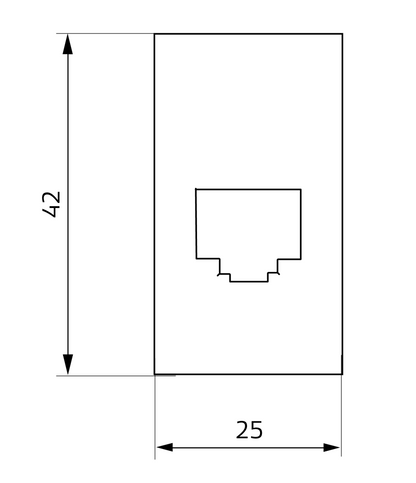 GME RJ45 Pass-Through Adaptor - Type 11 - Toyota