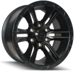 American Outlaw 17X8.5 Railcar 6 Wheels