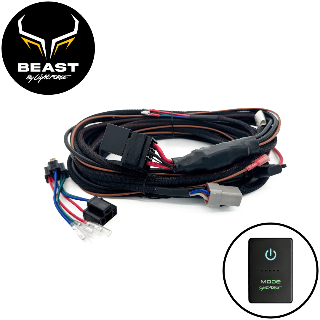 BEAST Driving Light Wiring Harness to suit Toyota Hilux 2015 Onwards