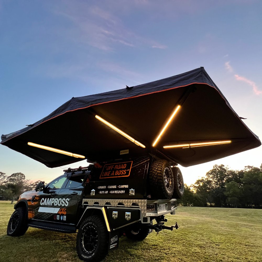 Boss Shadow 270XL Awning With Zip Rooftop Tent Entry