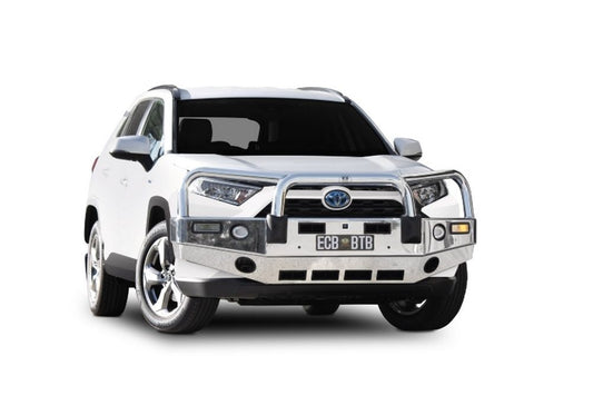 ECB Textura Black Bullbar with Bumper Lights fits Toyota RAV4 Cruiser 01/19-On